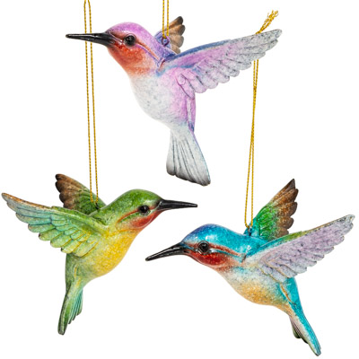 ORNAMENT-AST HUMMING BIRD