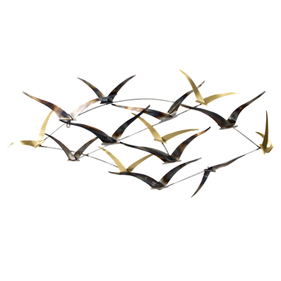 SEAGULLS METAL WALL ART 45.5"