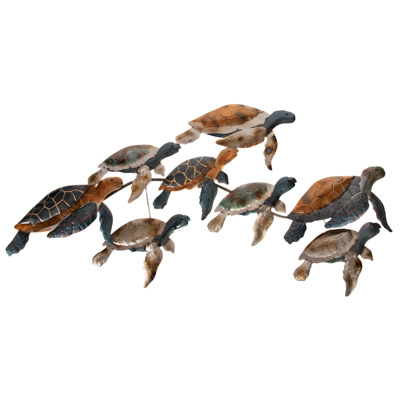 MTL SWIM TURTLES WALL ART