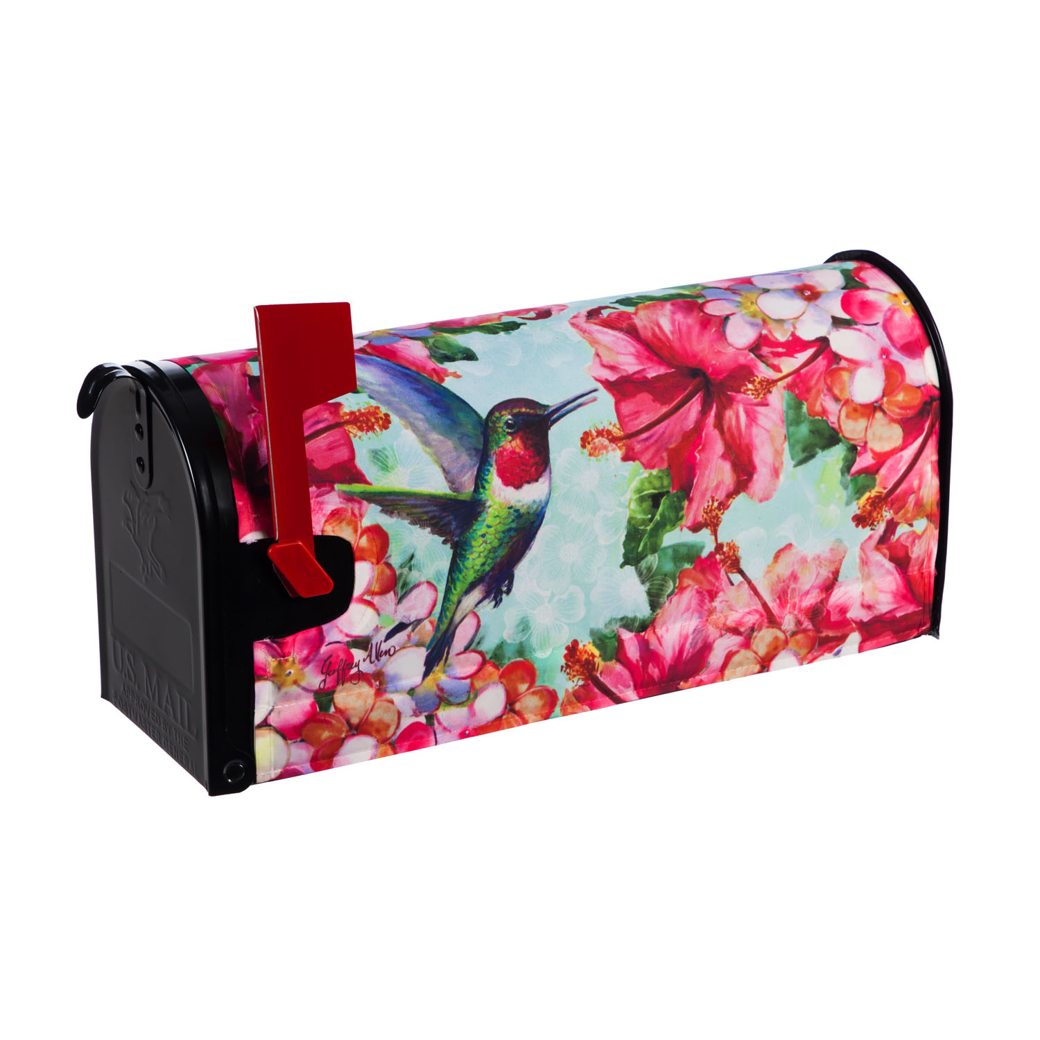 MAILBOX COVER HUMMINGBIRD HISBIS