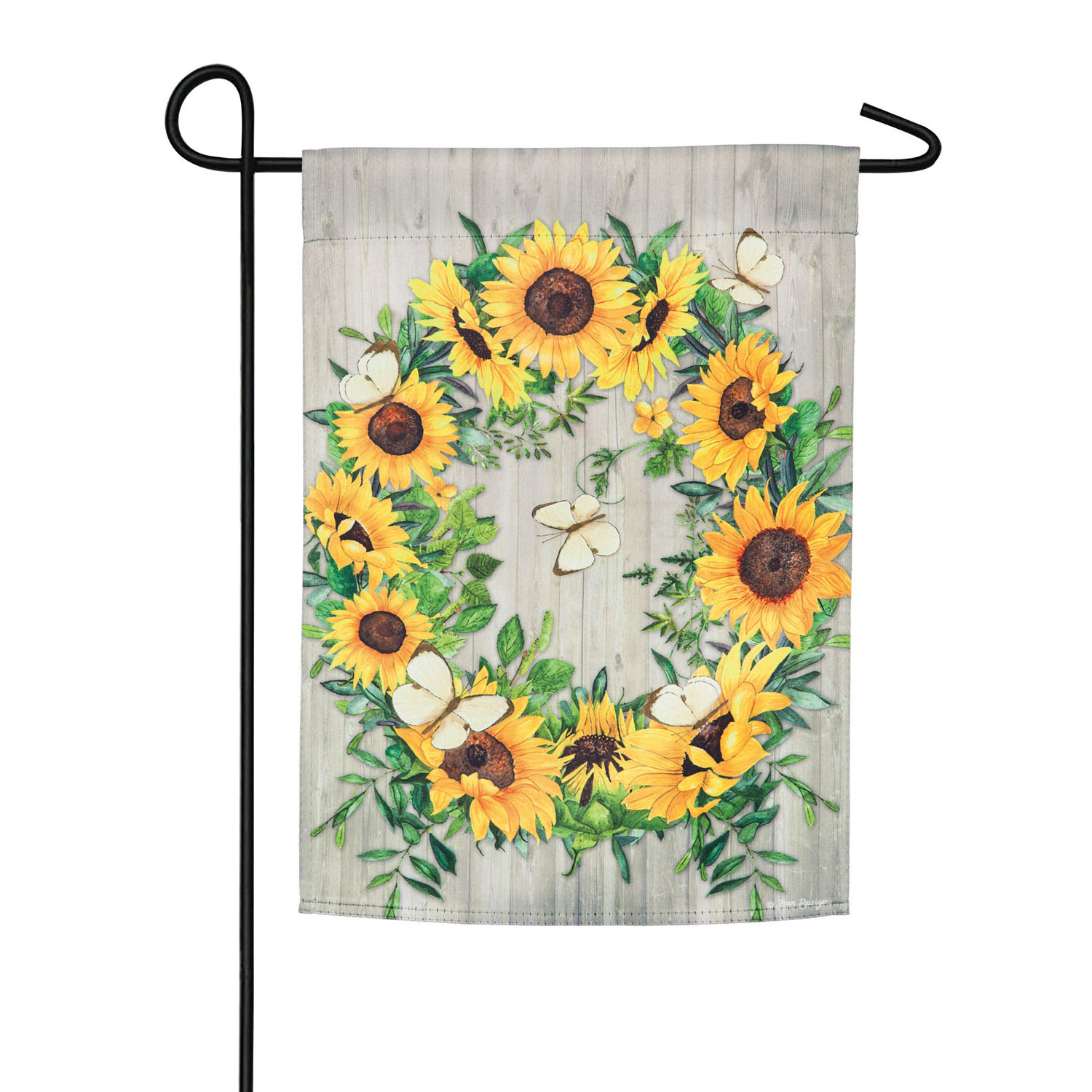 FLAG SUNFLOWER WREATH GARDEN