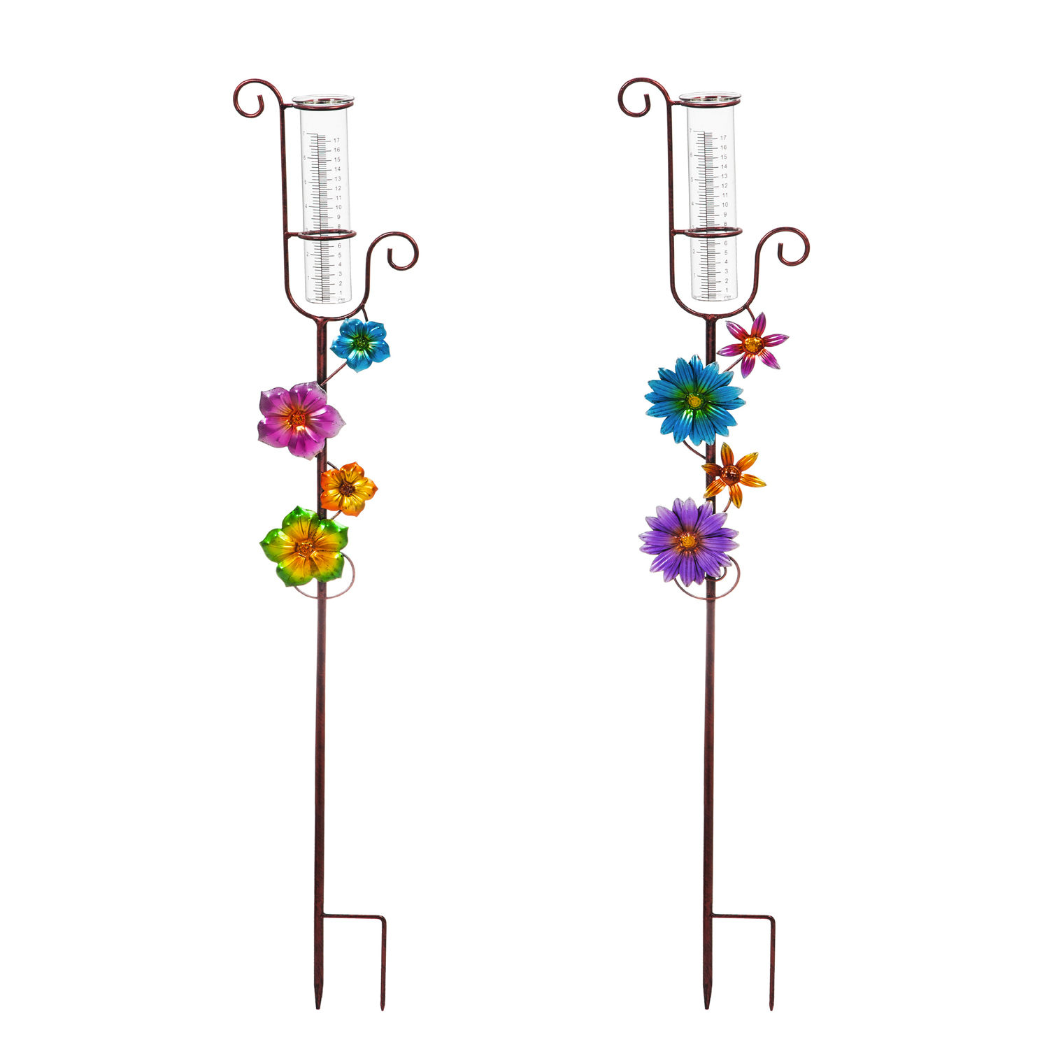 42" CLIMBING FLOWER RAIN GAUGE2A