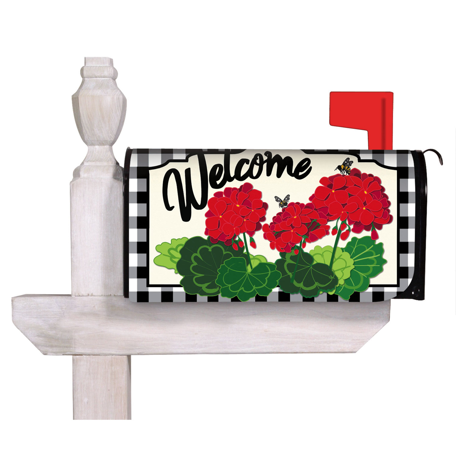 MAILBOX COVER GERANIUM PLAD