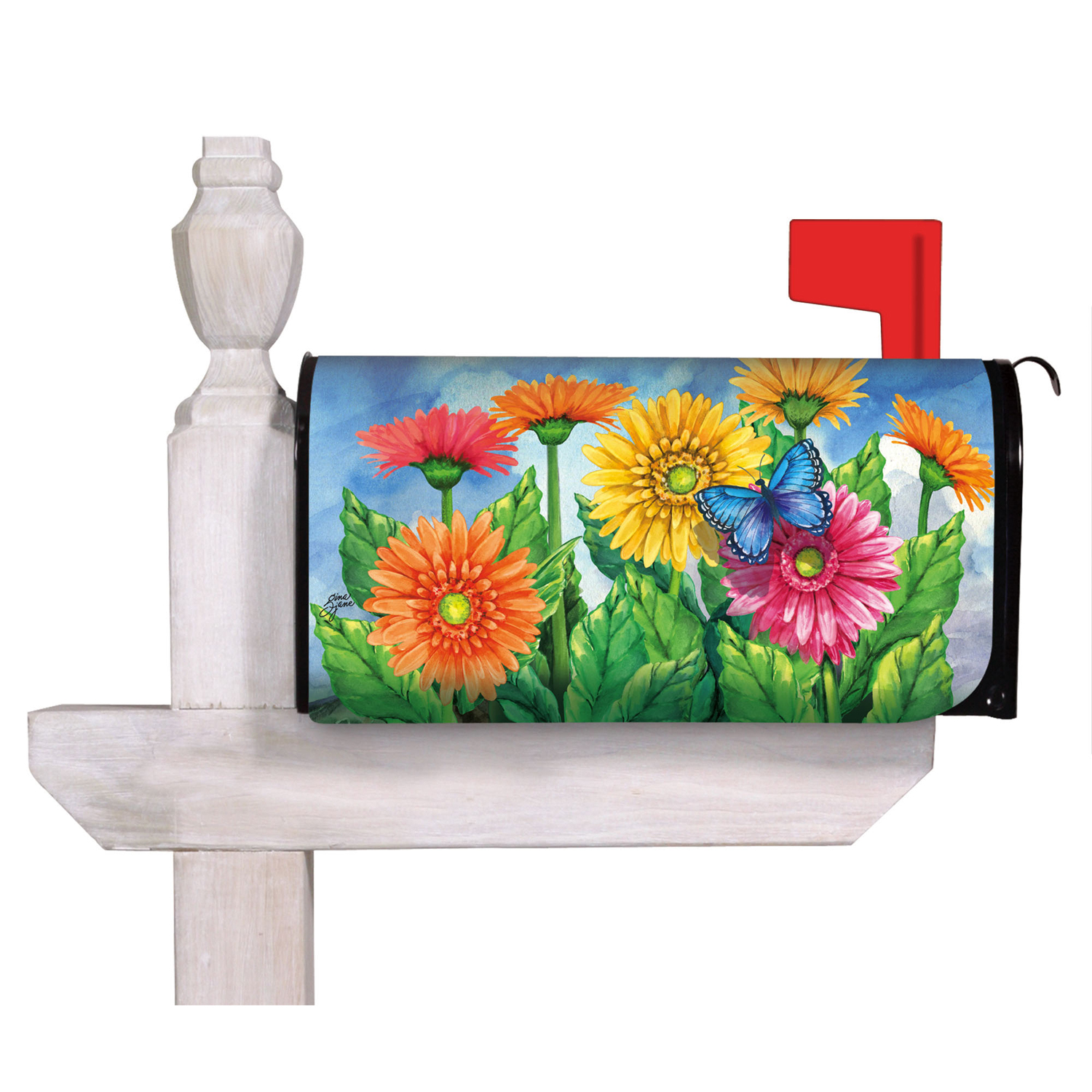 MAILBOX COVER GERBERA DAISY