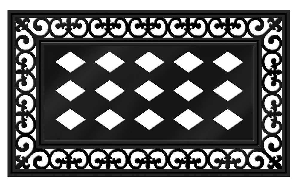 MAT 18"X30" SCROLL FLEUR