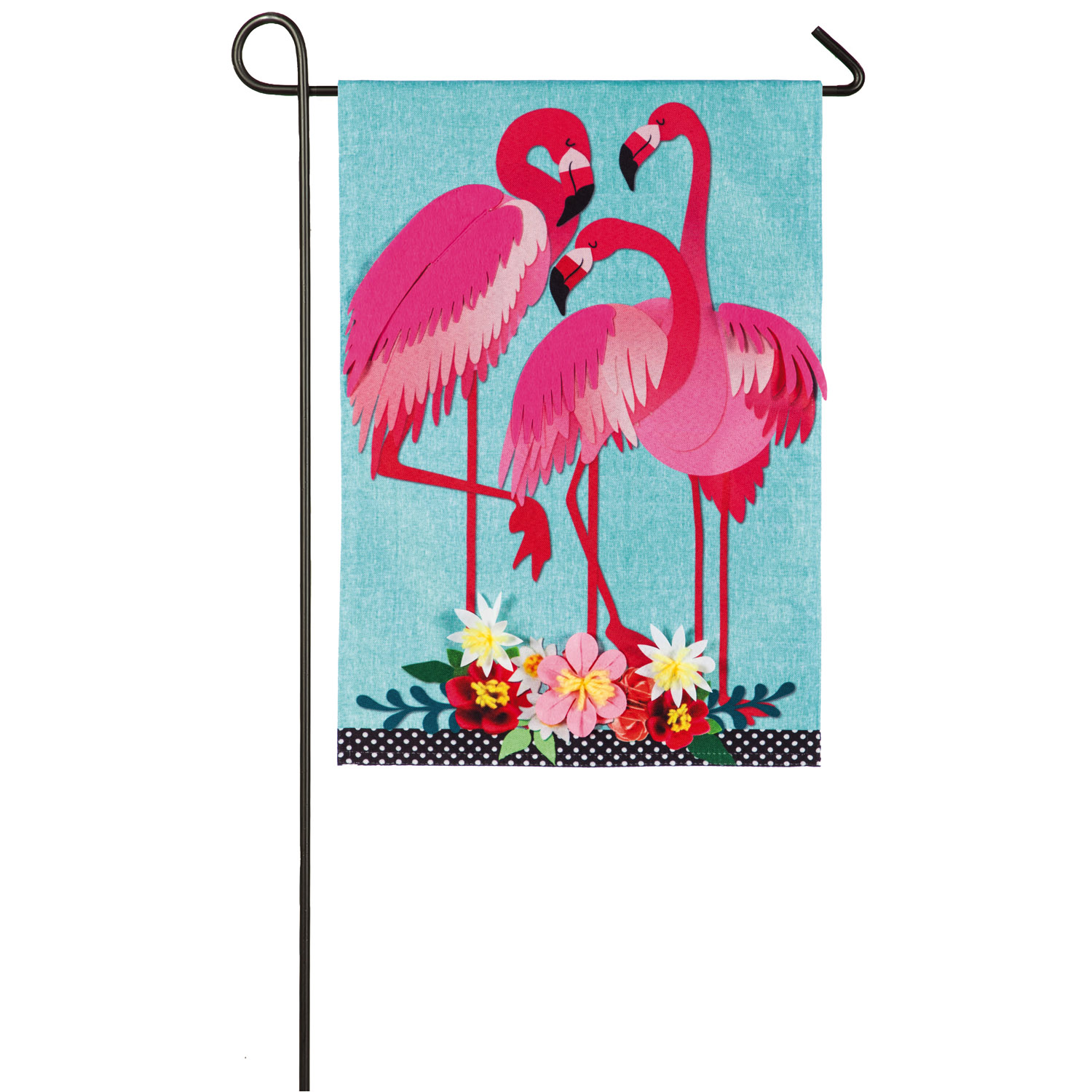 FLAMINGO GARDEN FLAG